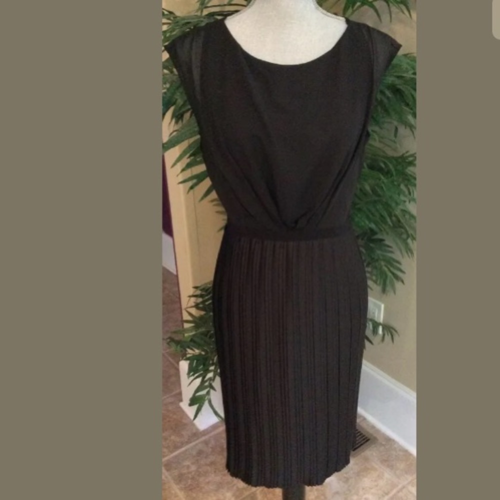 Max and Cleo Black Dress Pleated 6